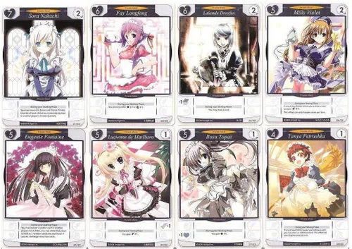 Miniatura 2 de Japanime Games Tanto Cuore Juego de cartas de construcción de mazos Juego inspirado en el anime de Japanime Games y Arclight Con criadas