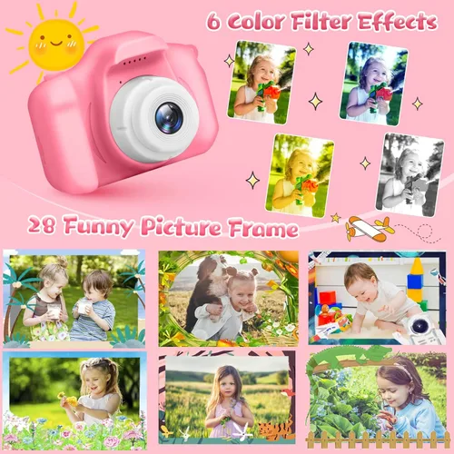 Miniatura 4 de Cámara para Niños y Niñas, Cámara Digital GPOSY para Niños, Cámara para Niños Pequeños Regalos de Juguete de Navidad y Cumpleaños para Niños de 3 4