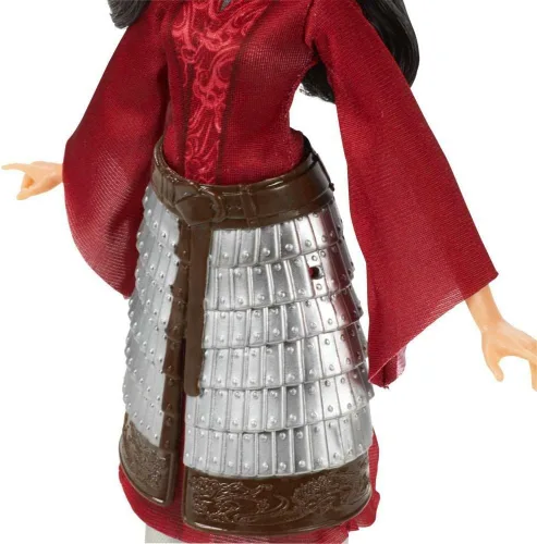 Miniatura 4 de Muñeca de moda Mulan de Disney con armadura de falda, zapatos, pantalones y top, inspirada en la película Mulan de Disney, juguete para niños