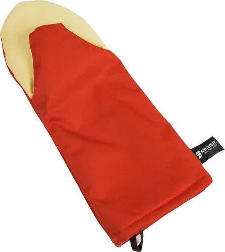 San Jamar CTP15 Cool Touch - Manopla para horno con protección contra el calor de hasta 500 ° F, 15 pulgadas de longitud, color rojo