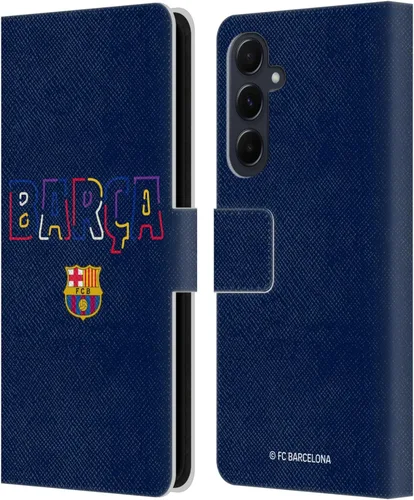 Miniatura 94 de Head Case Designs Funda de piel con licencia oficial del FC Barcelona Barca Crest Graphics para Samsung Galaxy A06 4G