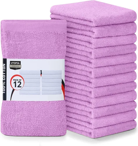 Miniatura 11 de Utopia Towels - Toallas de cocina, paquete de 12 toallas de 16 x 19 pulgadas, 100 % algodón, toallas de barra superabsorbentes negras, toallas