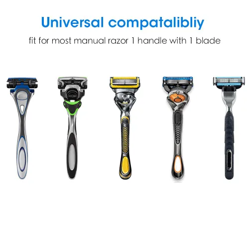 Miniatura 6 de Nincha Manual Razor Travel Case Portable Plástico Manual Razor Trimmer Protector Negro