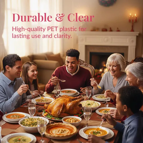 Miniatura 2 de Prestee Juego de 300 cucharas de plástico a granel – Juego de cubiertos y utensilios de plástico desechables resistentes de 6 pulgadas – Cubiertos