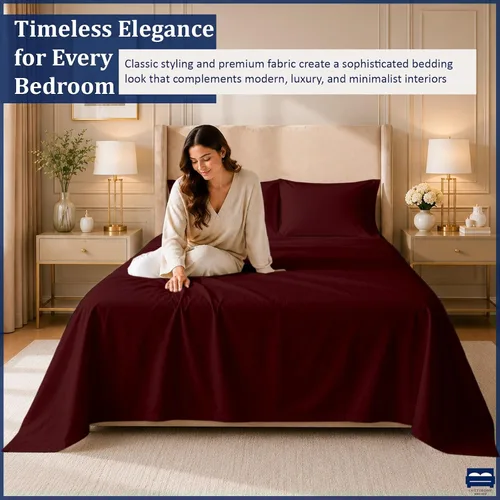 Miniatura 3 de Sábanas individuales para cama de dormitorio, 400 hilos, sábanas 100% algodón, especialmente diseñadas para camas de dormitorio, bolsillo profundo