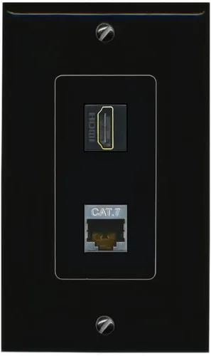 Miniatura 20 de RiteAV Placa de pared HDMI y Cat7 - 1 banda [marrón/marrón]