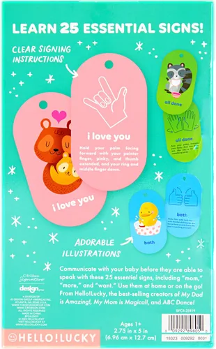 Miniatura 4 de Hola!Lucky Baby's First Words Sign Language Tarjetas Flash (BFC4-25419)