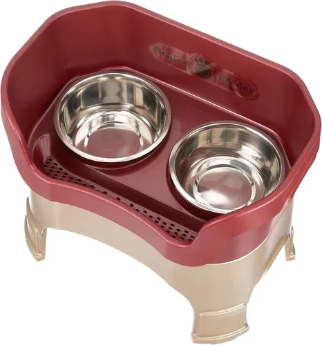 Miniatura 9 de Neater Feeder Deluxe - Tazones elevados para perros grandes a prueba de desorden – Fabricado en Estados Unidos – Soporte elevado para comida