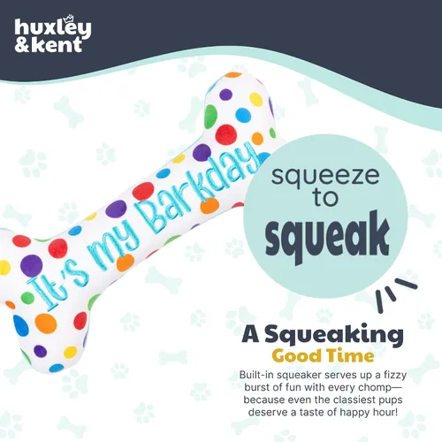 Miniatura 7 de Huxley & Kent Divertido juguete para perros con chirriante – Juguetes chirriantes de felpa para perros pequeños, medianos y grandes – Animal