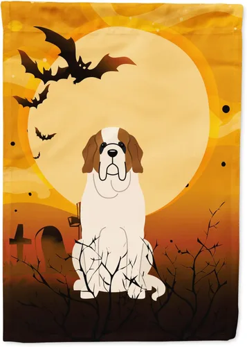 Miniatura 40 de Caroline's Treasures BB4307GF - Bandera de Halloween Airedale para jardín, bandera decorativa para patio exterior, obras de arte de patio, macizos