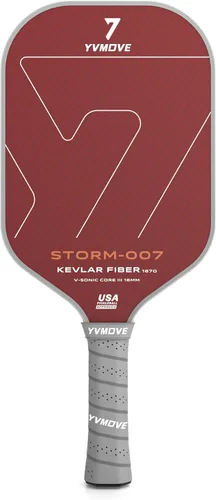 Miniatura 10 de YVmove USAPA Approved Raw Carbon Fiber Pickleball Paddle, 16mm Thermoformed Pickleball Racket with High Spin & Extended Grip, Professional