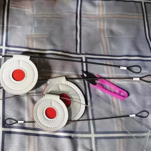 Miniatura 6 de 10 cables de alambre de acero inoxidable con bucles de 12 pulgadas, cuerda de alambre recubierta de vinilo de 12 pulgadas, cadenas de seguridad