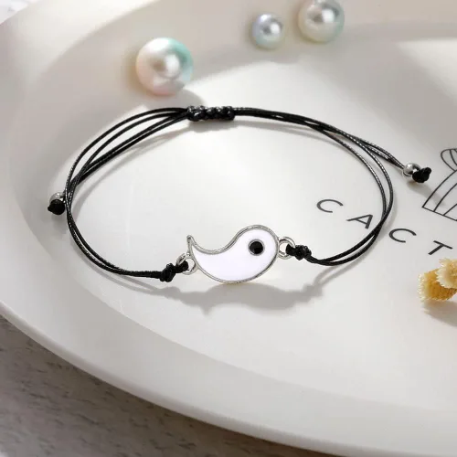 Miniatura 6 de Pulseras para parejas de mejores amigas, pulseras para 2 personas a juego con Yin Yang para él y ella, joyería para mejor amiga, amistad, relación
