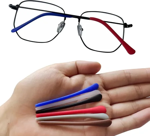 Miniatura 4 de KECHIO Puntas de silicona antideslizantes para los extremos de las gafas, almohadillas para los oídos, puntas de tubo, retenedores de gafas, puntas