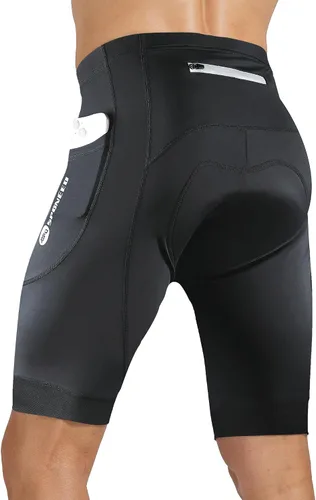 Miniatura 107 de sponeed Pantalones cortos de ciclismo para hombre, pantalones acolchados para ciclismo, ropa de ciclismo