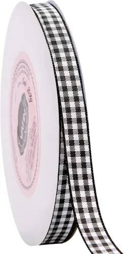 Miniatura 57 de VATIN Cinta a cuadros en blanco y negro – 3/8 pulgadas x 50 yardas, perfecta para cestas de Pascua, manualidades de primavera, envoltura de regalos