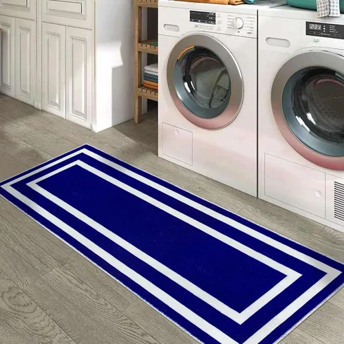 Miniatura 5 de SUSSEXHOME Alfombra antideslizante lavable para lavandería, 20 x 59 pulgadas, resistente, ultrafina, 70% algodón, alfombra para lavandería
