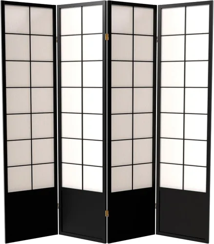 Miniatura 16 de Red Lantern Pantalla Zen Shoji de 5.9 ft de altura - Miel - 3 paneles