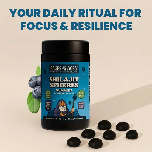 Miniatura 8 de Gomitas Shilajit – 1500 mg de shilajit del Himalaya para hombres Energía y Resistencia – Complejo de ácido fúlvico puro – Orgánico, vegano, sin OMG