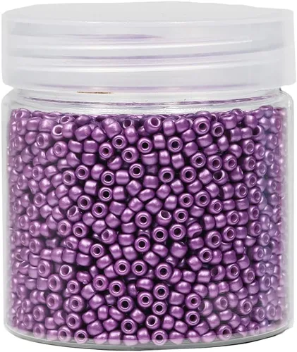 Miniatura 35 de Cuentas de semillas sueltas de color negro opaco, alrededor de 4000 piezas en caja 8/0 de vidrio para hacer joyas, agujero de 0.028 in (negro)