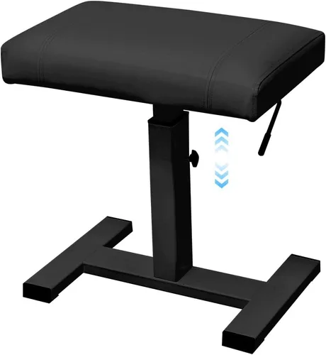 Miniatura 11 de lumizone Banco de teclado con elevación hidráulica – Banco de piano de altura ajustable, taburete de piano resistente con cuero PU de 23.62" x