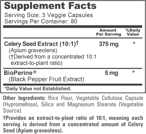 Miniatura 4 de NusaPure Cápsulas de semillas de apio, 375 mg, 240 cápsulas vegetales (sin OMG, veganas)
