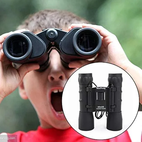 Telescopio catadi243; ptrico binoculares para ni241; os 22X32 HD Binoculares de Alta Potencia para Exteriores Telescopio Pel237; Culo Verde