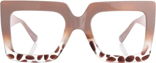 Miniatura 9 de Onrtry - Gafas de luz azul grandes y cuadradas para mujeres y hombres, con marco grueso, para computadora, sin receta, gafas de gran tamaño Marco