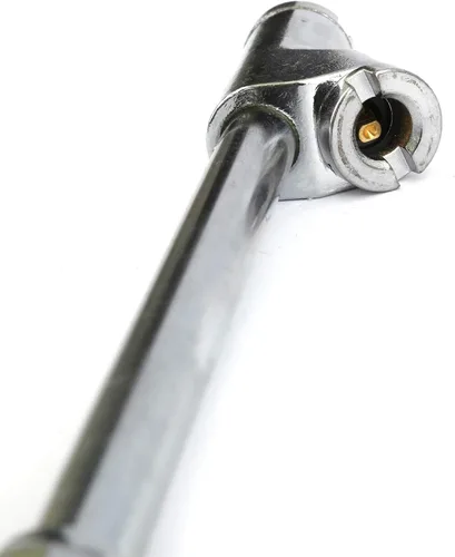 Miniatura 3 de Medidor de presión de neumáticos de doble cabezal, 20-120PSI, 2 extensores de válvula de neumáticos