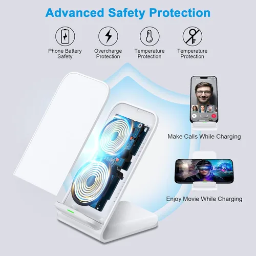 Miniatura 4 de Pixel Cargador inalámbrico rápido, soporte de carga inalámbrico de 15 W para Google Pixel 10a 10 Pro XL Fold 9a 9 Pro XL 8a 8 Pro 7a 7 Pro 6 Pro