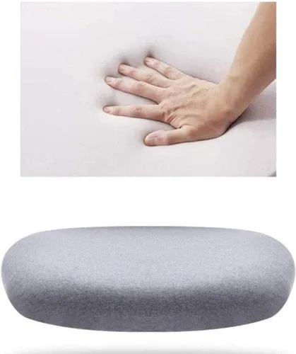 Miniatura 4 de Silla de oficina de malla con respaldo medio, silla ergonómica de malla giratoria para computadora, brazos abatibles con soporte lumbar, altura La