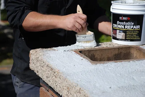 Miniatura 4 de ChimneyRx Brushable Crown Repair reparador de chimeneas, 1 galón