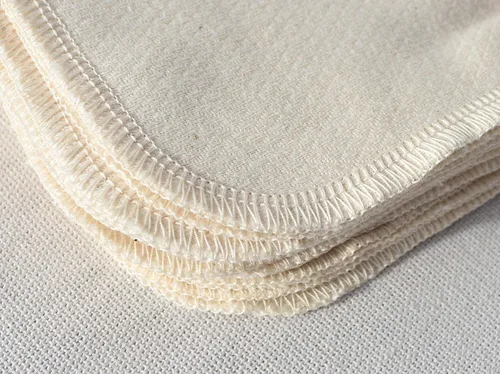Miniatura 4 de Gina's Soft Cloth Shop 1 Ply Organic Washable Baby Wipes Larger size 9 x 9 Inches 10 Pack Sewn with Matching Cotton Thread - Proudly Made in the USA!