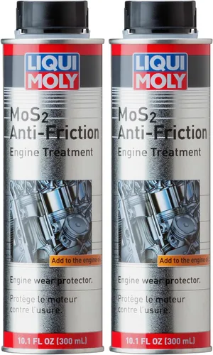 Liqui Moly Tratamiento para motor, 300 ml | MoS2 antifricción | Aditivo para aceite | Paquete de 2