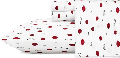 Miniatura 45 de Betsey Johnson - Sábanas de cama King, ropa de cama suave y ligera, resistente a la decoloración y a las arrugas (leopardo, King)