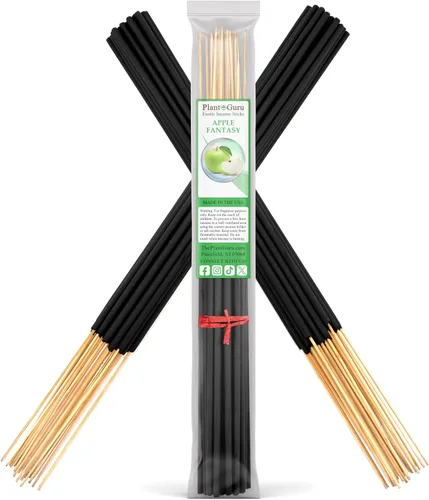Apple Fantasy - Varillas de incienso exóticas jumbo de 19 pulgadas de largo, 1 paquete a granel de 27 a 30 varillas, naturales de 19 pulgadas extra