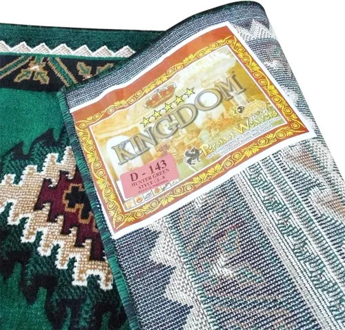 Miniatura 4 de Flash Furniture Ventana Collection - Alfombra decorativa del suroeste, alfombra de olefinas verde cazador de pelo bajo, alfombra de área de 2 x 7