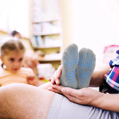 Miniatura 5 de ELUTONG Calcetines para niños y niñas, 15 pares de calcetines antideslizantes para bebés de 1 a 10 años