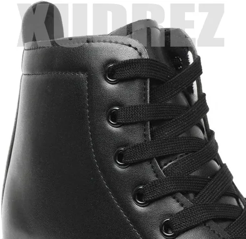 Miniatura 3 de XUDREZ - Patines clásicos de cuero de doble fila con diseño alto para mujeres y hombres
