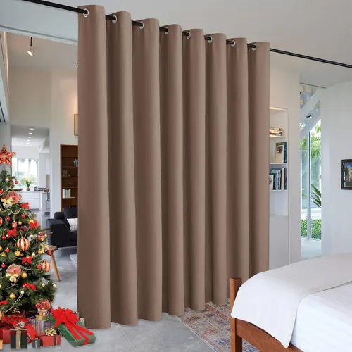 Miniatura 79 de RYB HOME - Cortinas extra largas con bloqueo de luz, persianas opacas insonorizadas para privacidad para cine en casa, oficina, fondo de patio, sala