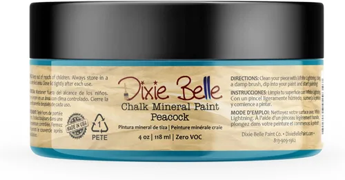 Miniatura 27 de Dixie Belle Paint Company - Pintura con acabado de tiza para muebles, color negro (Caviar), 1 galón, 128 fl oz, pintura mineral color rosa intenso
