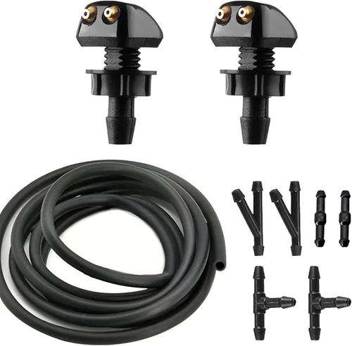 Miniatura 7 de ZIMISI - Boquillas de limpiaparabrisas delanteras para auto, rociadores de agua para limpiaparabrisas de doble orificio, kit de boquillas ajustables