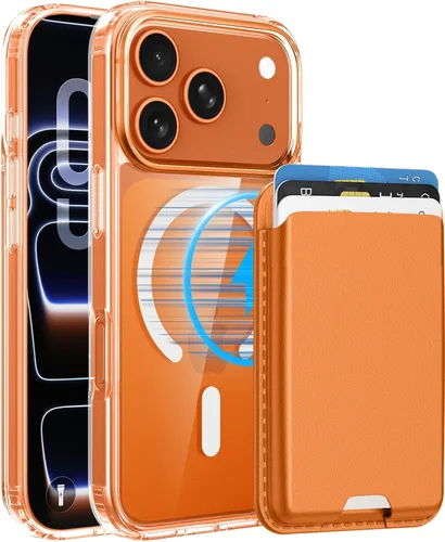 Miniatura 8 de Funda magnética para iPhone 12 Pro Max, cartera magnética desmontable con soporte para tarjetas, [compatible con MagSafe] grado militar, a prueba