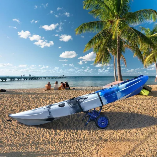 Miniatura 9 de Newcod Carrito de kayak, carrito de kayak para llevar kayak, canoa, tabla de remo SUP