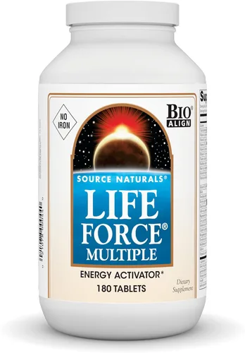 Miniatura 9 de Source Naturals Life Force Múltiples Multivitamínicos diarios sin hierro de alta potencia Vitaminas, minerales, antioxidantes y nutrientes – Energía
