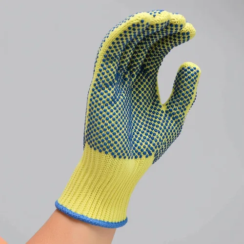 Miniatura 3 de G & F Products Guantes de trabajo de punto Kevlar resistentes a los cortes medios amarillos 1670M