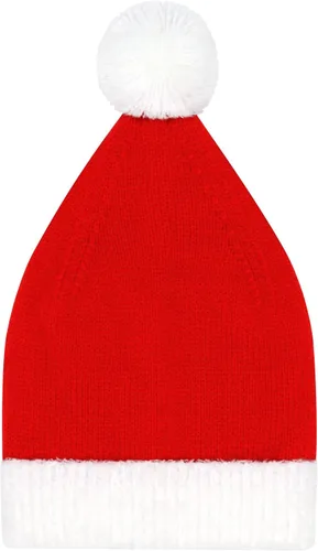 Miniatura 2 de Sombrero de Papá Noel de punto para niños pequeños, gorro de Navidad para recién nacido, disfraz de Papá Noel para bebé