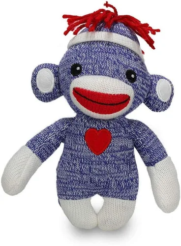 Miniatura 3 de Plushland Adorable Mono de Calcetines, El Original y Tradicional Juguete de Animal de Peluche Tejido a Mano, Regalo de Marioneta de Muñeca Bebé