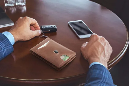 Miniatura 3 de KONACK Minimalist Wallet For Men with RFID Blocking Front Pocket Bifold Leather Mens Wallet with Gift Box