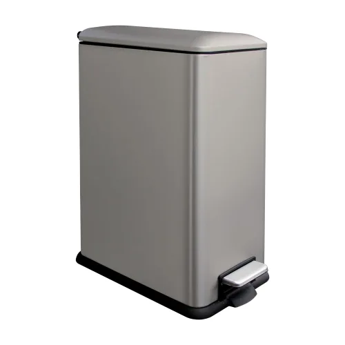 Miniatura 41 de Cubo de basura pequeño para baño con tapa, cubo de basura de 1.3 galones con cubo interior extraíble, cubo de basura delgado con tapa de cierre